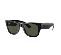 Ray-Ban Unisex Sunglass RB0840S Mega Wayfarer - Couleur du Monture: Noir, Couleur de Lentille: Vert