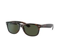 Ray-Ban Unisex Sunglass RB2132 New Wayfarer Classic - Couleur du Monture: Écaille, Couleur de Lentille: Vert G-15