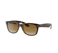 Ray-Ban Unisex Sunglass RB2132 New Wayfarer Classic - Couleur du Monture: Havana Clair, Couleur de Lentille: Dégradé marron clair