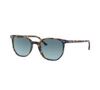 Ray-Ban Unisex Sunglass RB2197 Elliot - Couleur du Monture: Havana Bleu & Jaune, Couleur de Lentille: Dégradé Bleu
