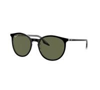 Ray-Ban Unisex Sunglass RB2204 - Couleur du Monture: Noir sur Transparent, Couleur de Lentille: Vert Polarisé