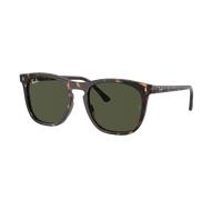 Ray-Ban Unisex Sunglass RB2210F - Couleur du Monture: Havana, Couleur de Lentille: Vert