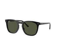 Ray-Ban Unisex Sunglass RB2210F - Couleur du Monture: Noir, Couleur de Lentille: Vert