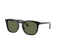 Ray-Ban Unisex Sunglass RB2210F - Couleur du Monture: Noir, Couleur de Lentille: Vert Polarisé