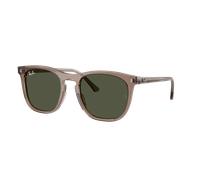 Ray-Ban Unisex Sunglass RB2210F - Couleur du Monture: Transparent Marron clair, Couleur de Lentille: Vert