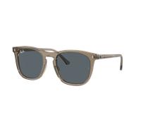 Ray-Ban Unisex Sunglass RB2210F - Couleur du Monture: Transparent Marron, Couleur de Lentille: Bleu