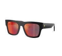 Ray-Ban Unisex Sunglass RB2217M Home Race Special Edition 2025 - Couleur du Monture: Noir, Couleur de Lentille: Bleu miroir gris/rouge