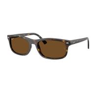Ray-Ban Unisex Sunglass RB2224F - Couleur du Monture: Havana, Couleur de Lentille: Marron Polarisé