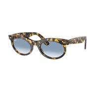 Ray-Ban Unisex Sunglass RB2242 Wayfarer Oval - Couleur du Monture: Jaune Havana, Couleur de Lentille: Transparent et bleu