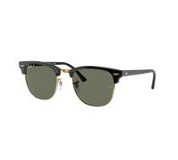 Ray-Ban Unisex Sunglass RB3016 Clubmaster Classic - Couleur du Monture: Noir sur Or, Couleur de Lentille: Vert G-15