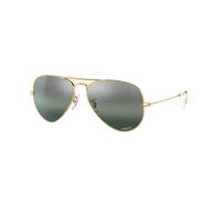 Ray-Ban Unisex Sunglass RB3025 Aviator Chromance - Couleur du Monture: Or, Couleur de Lentille: Argent/Bleu
