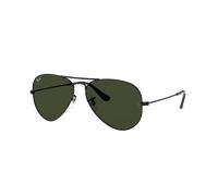 Ray-Ban Unisex Sunglass RB3025 Aviator Classic - Couleur du Monture: Noir, Couleur de Lentille: Vert G-15