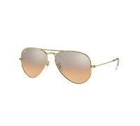 Ray-Ban Unisex Sunglass RB3025 Aviator Gradient - Couleur du Monture: Doré arista, Couleur de Lentille: Argenté/Rose