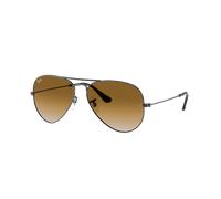 Ray-Ban Unisex Sunglass RB3025 Aviator Gradient - Couleur du Monture: Gunmetal, Couleur de Lentille: Dégradé marron clair