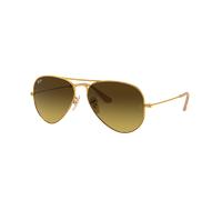 Ray-Ban Unisex Sunglass RB3025 Aviator Gradient - Couleur du Monture: Or, Couleur de Lentille: Dégradé marron