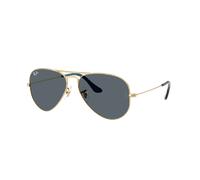 Ray-Ban Unisex Sunglass RB3025 Aviator Large Metal - Couleur du Monture: Doré arista, Couleur de Lentille: Bleu