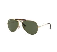 Ray-Ban Unisex Sunglass RB3029 Outdoorsman Havana Collection - Couleur du Monture: Doré arista, Couleur de Lentille: Vert G-15