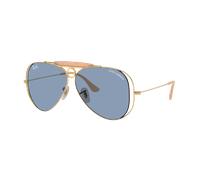 Ray-Ban Unisex Sunglass RB3138M The Shooter By Dolce&Gabbana - Couleur du Monture: Doré arista, Couleur de Lentille: Bleu clair
