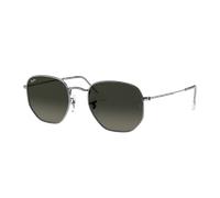 Ray-Ban Unisex Sunglass RB3548N Hexagonal Flat Lenses - Couleur du Monture: Gunmetal, Couleur de Lentille: Dégradé Gris