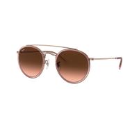 Ray-Ban Unisex Sunglass RB3647N Round Double Bridge - Couleur du Monture: Cuivre, Couleur de Lentille: Dégradé marron