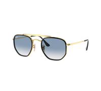 Ray-Ban Unisex Sunglass RB3648M Marshal II - Couleur du Monture: Doré arista, Couleur de Lentille: Dégradé bleu clair
