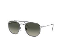 Ray-Ban Unisex Sunglass RB3648M Marshal II - Couleur du Monture: Gunmetal, Couleur de Lentille: Dégradé Gris