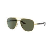 Ray-Ban Unisex Sunglass RB3683 - Couleur du Monture: Doré arista, Couleur de Lentille: Vert G-15 polarisé