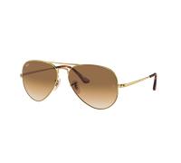 Ray-Ban Unisex Sunglass RB3689 Aviator Metal II - Couleur du Monture: Doré arista, Couleur de Lentille: Dégradé marron clair