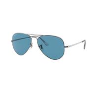Ray-Ban Unisex Sunglass RB3689 Aviator Metal II - Couleur du Monture: Gunmetal, Couleur de Lentille: Bleu