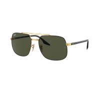 Ray-Ban Unisex Sunglass RB3699 - Couleur du Monture: Noir sur Or, Couleur de Lentille: Vert