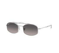 Ray-Ban Unisex Sunglass RB3719 - Couleur du Monture: Argent, Couleur de Lentille: Gris clair Polarisé