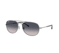 Ray-Ban Unisex Sunglass RB3735 Bain Bridge - Couleur du Monture: Gunmetal, Couleur de Lentille: Bleu polarisé
