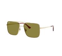 Ray-Ban Unisex Sunglass RB3758 Ari Bio-Based - Couleur du Monture: Or Pâle, Couleur de Lentille: Vert