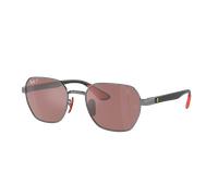Ray-Ban Unisex Sunglass RB3794M Scuderia Ferrari Collection Polarized+ Lenses - Couleur du Monture: Gunmetal, Couleur de Lentille: Purple & Silver Pol