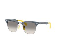 Ray-Ban Unisex Sunglass RB3807M Scuderia Ferrari Collection - Couleur du Monture: Bleu brossé sur argenté, Couleur de Lentille: Gris dégradé Incolore