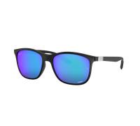Ray-Ban Unisex Sunglass RB4330CH Chromance - Couleur du Monture: Noir, Couleur de Lentille: Bleu
