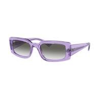 Ray-Ban Unisex Sunglass RB4395 Kiliane Bio-Based - Couleur du Monture: Violet transparent, Couleur de Lentille: Gris clair