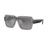 Ray - Ban Unisex RB4408 MAGELLAN 672582 Lunettes de soleil Injecté Gris Gris Carré Polarisé Miroir