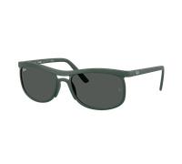 Ray-Ban Unisex Sunglass RB4452 Liteforce - Couleur du Monture: Sable Vert, Couleur de Lentille: Gris foncé