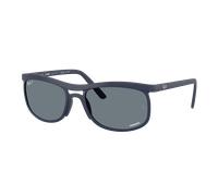 Ray-Ban Unisex Sunglass RB4452 Polarized+ Lenses Liteforce - Couleur du Monture: Sable Bleu foncé, Couleur de Lentille: Polarisé+ Bleu