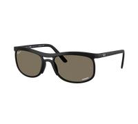 Ray - Ban Unisex Ray - Ban RB4452CH 601S87 Lunettes de soleil Jeter un coup d'œil Noir Carré Polarisé