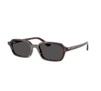 Ray-Ban Unisex Sunglass RB4455 Zuri Bio-Based - Couleur du Monture: Havana, Couleur de Lentille: Gris foncé