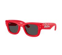 Ray-Ban Unisex Sunglass RB4940B Wayfarer Puffer Crystal Edition - Couleur du Monture: Rouge et Strass, Couleur de Lentille: Ultra noir