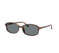 Ray-Ban Unisex Sunglass Sam - Couleur du Monture: Rayé Havana, Couleur de Lentille: Bleu