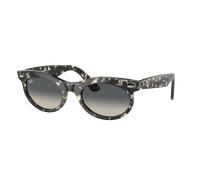 Ray - Ban Unisex Ray - Ban RB2242 WAYFARER OVAL 133371 Lunettes de soleil Acétate Tortue Gris Ronde Normale Ombré
