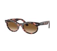 Ray-Ban Unisex Sunglass Wayfarer Oval - Couleur du Monture: Havana Rose, Couleur de Lentille: Transparent et brun