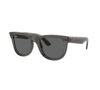 Ray-Ban Unisex Sunglass Wayfarer Reverse - Couleur du Monture: Gris foncé transparent, Couleur de Lentille: Gris foncé