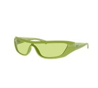 Ray - Ban Unisexe RB4431Xan 6763/2 Lunettes de soleil Injecté Vert Vert Enveloppant Normale
