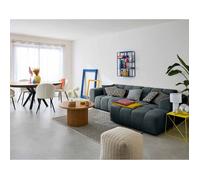Ray - canapé d'angle droit - 4 places - en tissu texturé - Gris Gris