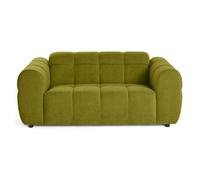 Lisa Design - Ray - canapé Droit 2 Places en Tissu texturé, Vert
